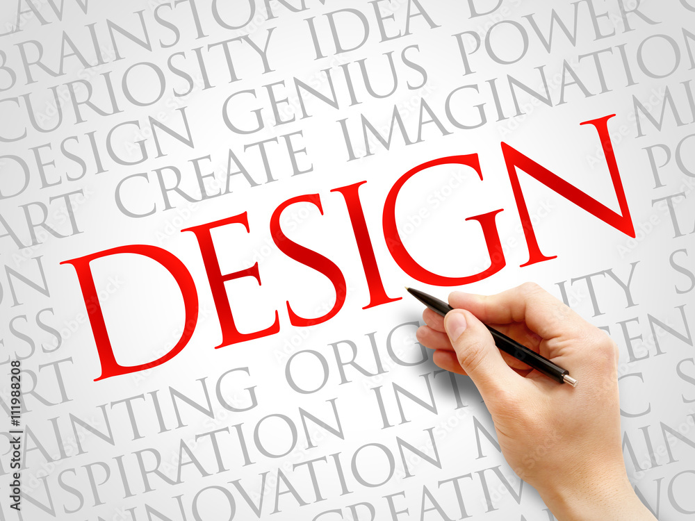 Design word cloud, business concept Design word cloud, business concept
