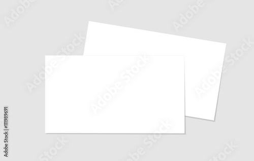 Obraz na płótnie Business card shablon for your design. Vector visit card template. w salonie