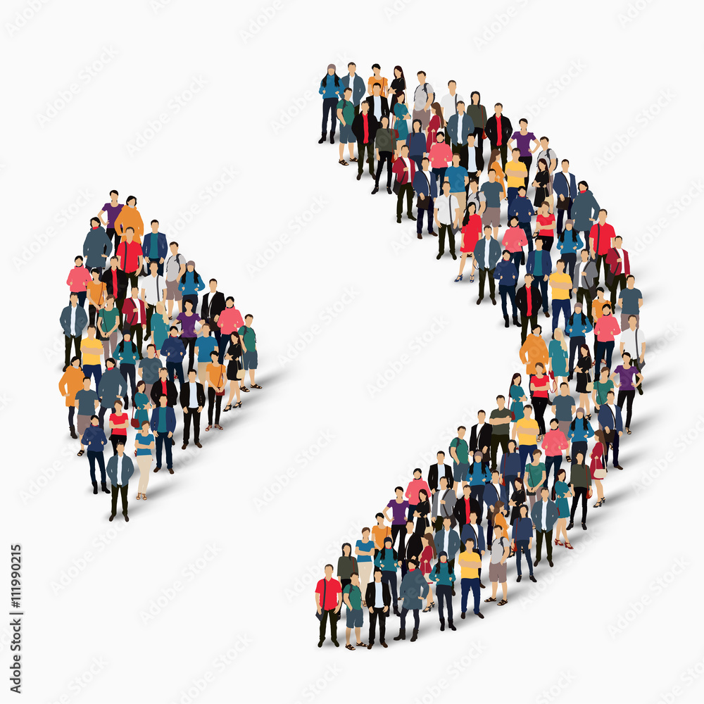 abstract business symbol people abstract business symbol people