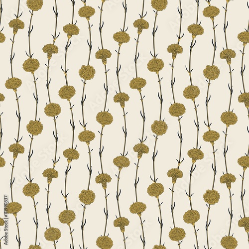 Seamless pattern of cloves