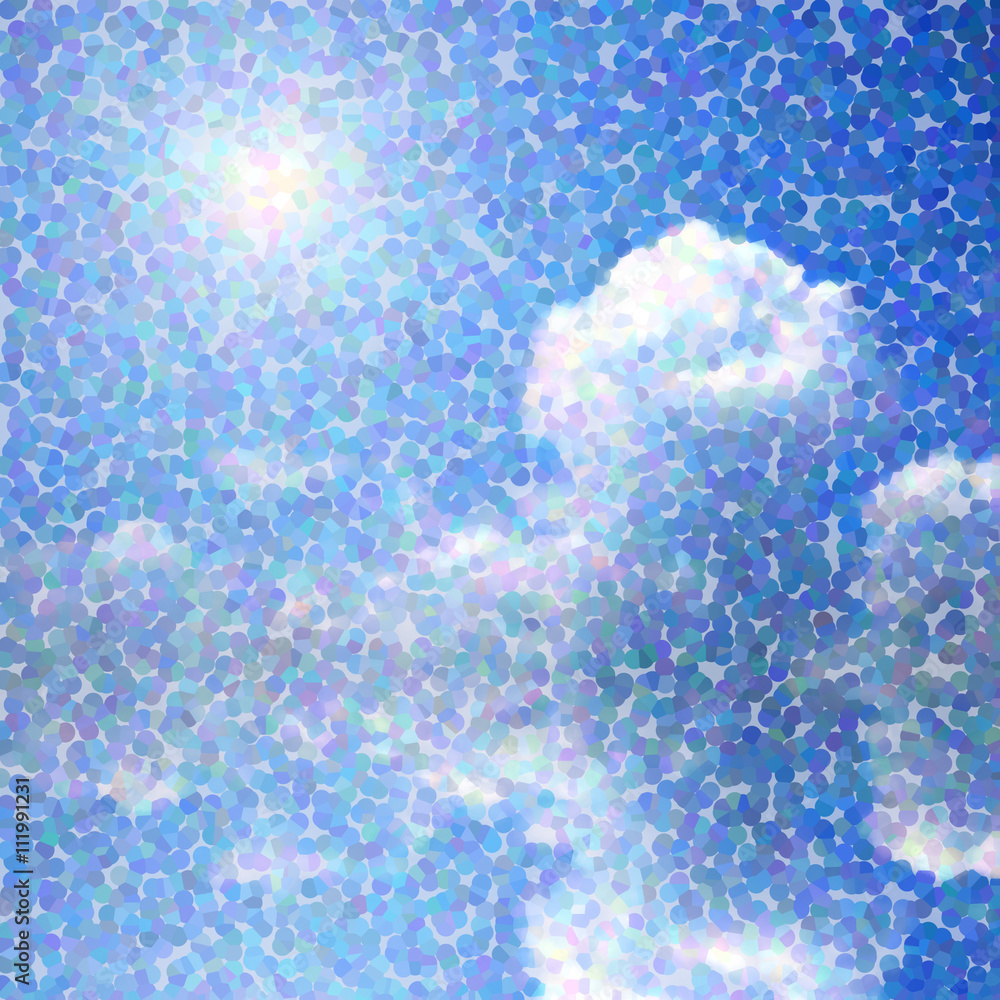 青空と太陽の点描画 Stock Illustration Adobe Stock 青空と太陽の点描画 Stock Illustration Adobe Stock