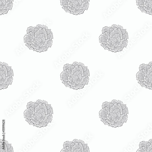 Seamless pattern of cloves
