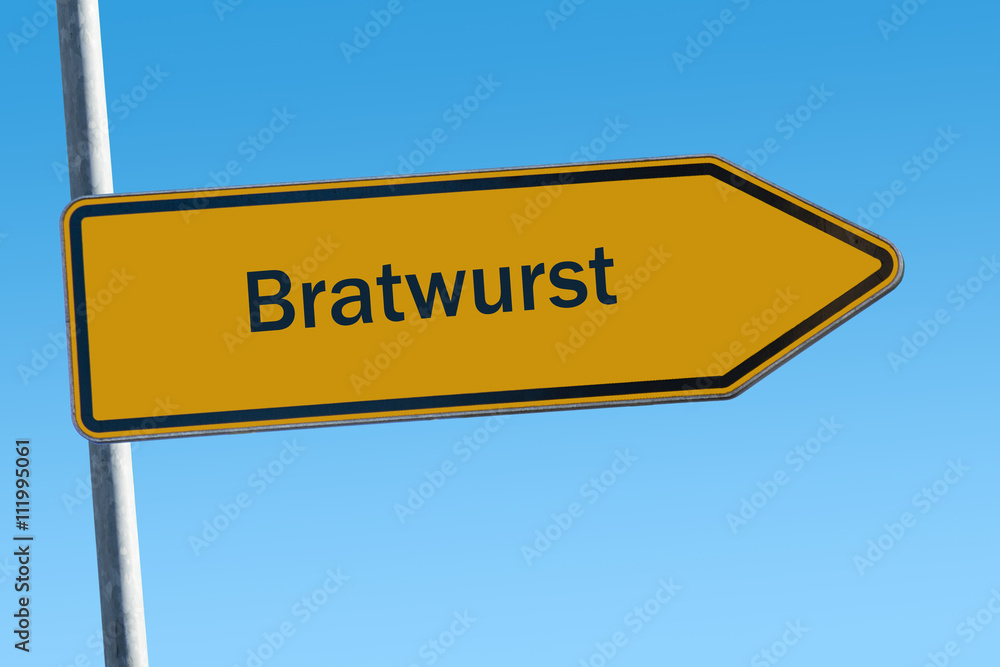 Fototapeta premium Schild 65 - Bratwurst