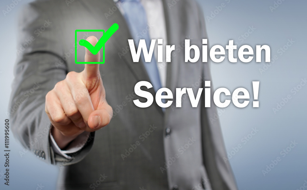 Wir bieten Service Wir bieten Service