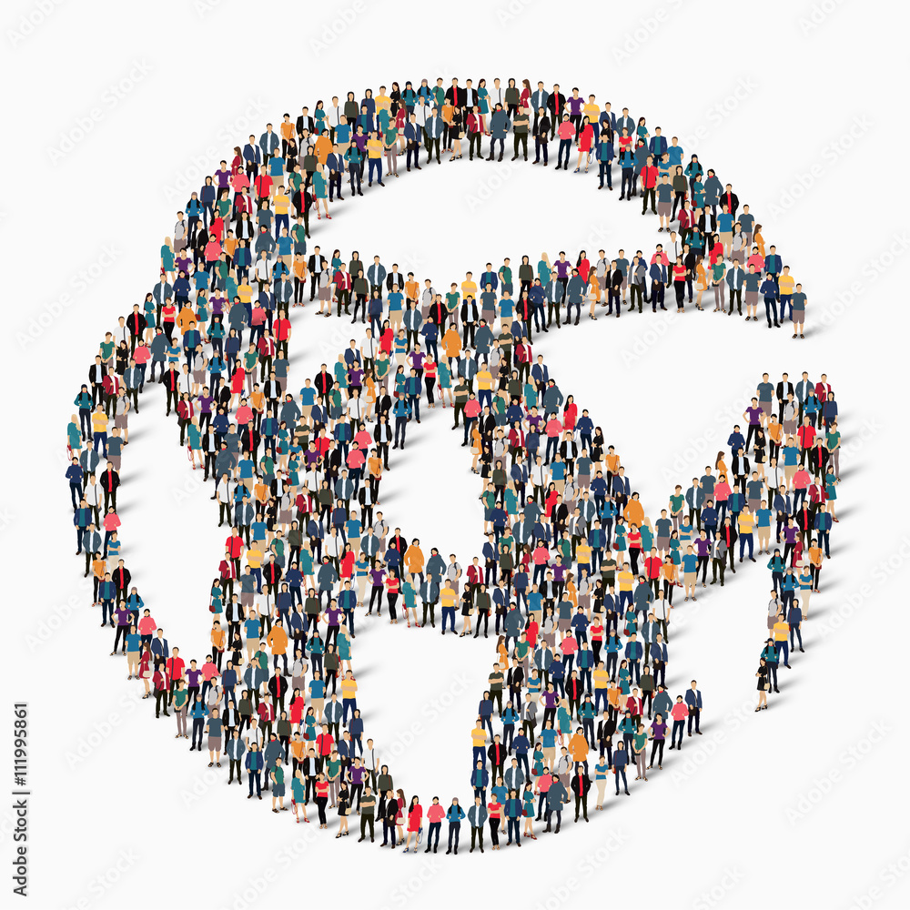 abstract business symbol people abstract business symbol people
