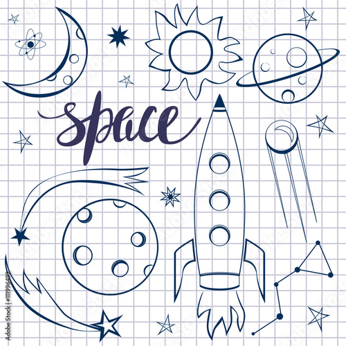 Set of space related elements