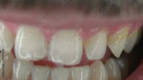 Man mouth macro - spooky
