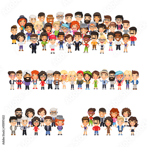 Three Group of People