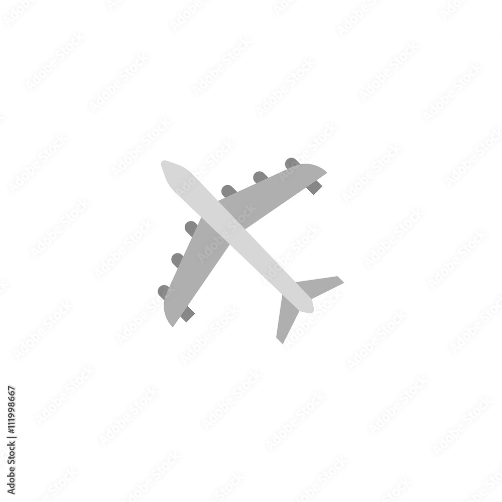 Obraz premium flying plane icon, air plane, flat design