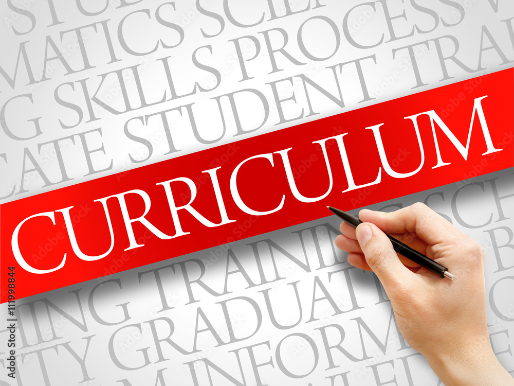 CURRICULUM word cloud, education business concept CURRICULUM word cloud, education business concept