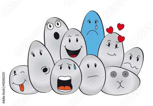 Piedras emociones  tristeza