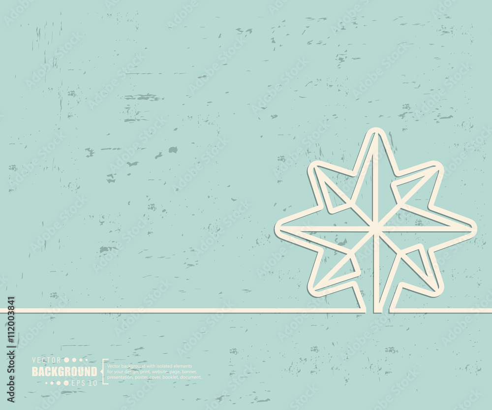 Fototapeta premium Creative vector pointer. Art illustration template background. For presentation, layout, brochure, logo, page, print, banner, poster, cover, booklet, business infographic, wallpaper, sign, flyer.