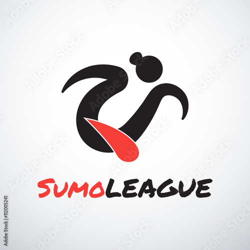 Sumo sport vector logotype
