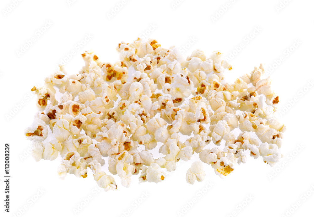 popcorn isolated on white background