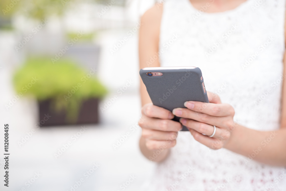 Woman use of smart phone Woman use of smart phone