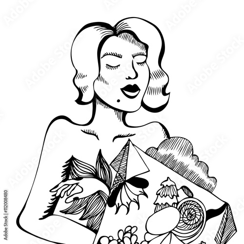 Retro style girl