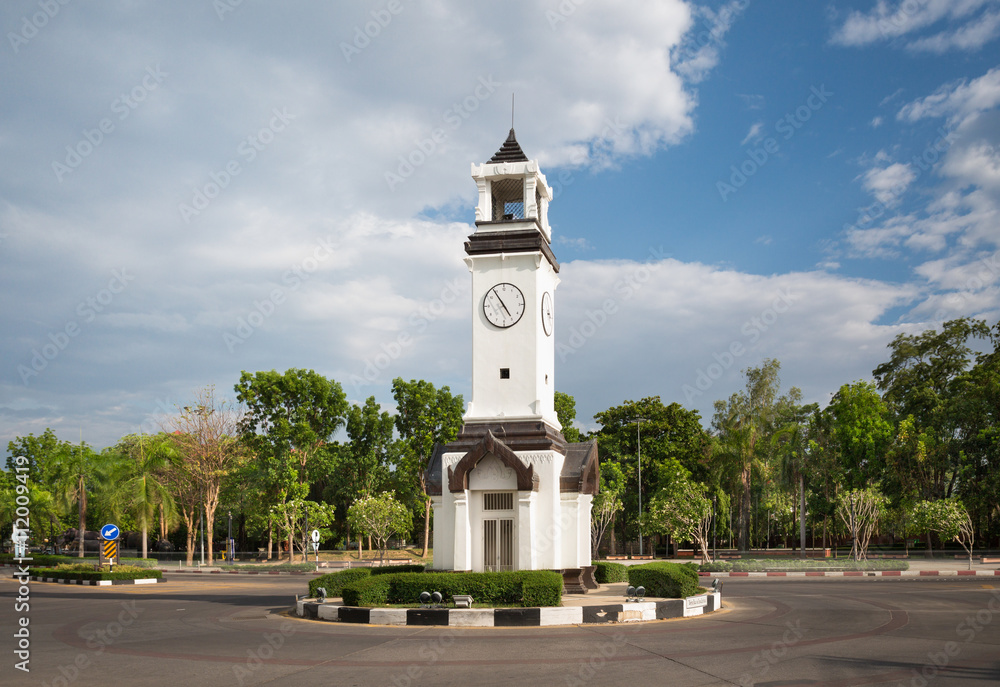 Clock Tower , landmark of Lampang , Thailand