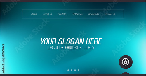 Minimal Website Home Page Design with Slider background