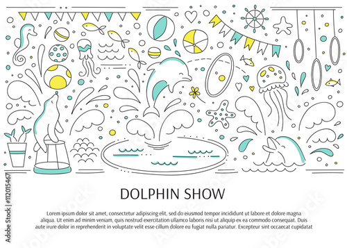 Dolphin show banner