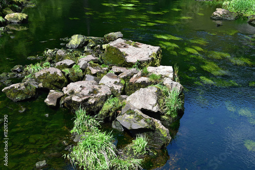The island of stones in the middle of the river