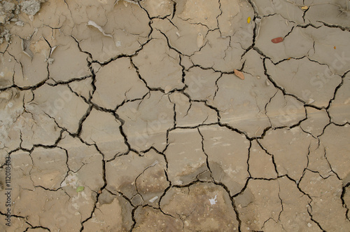 Earth cracking texture background