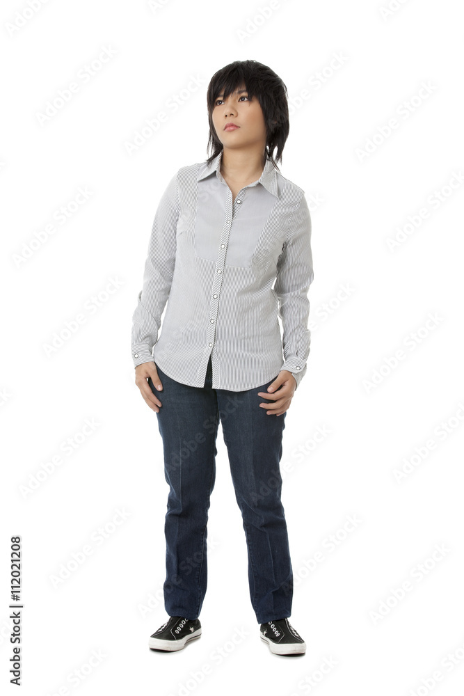 Fototapeta premium standing woman