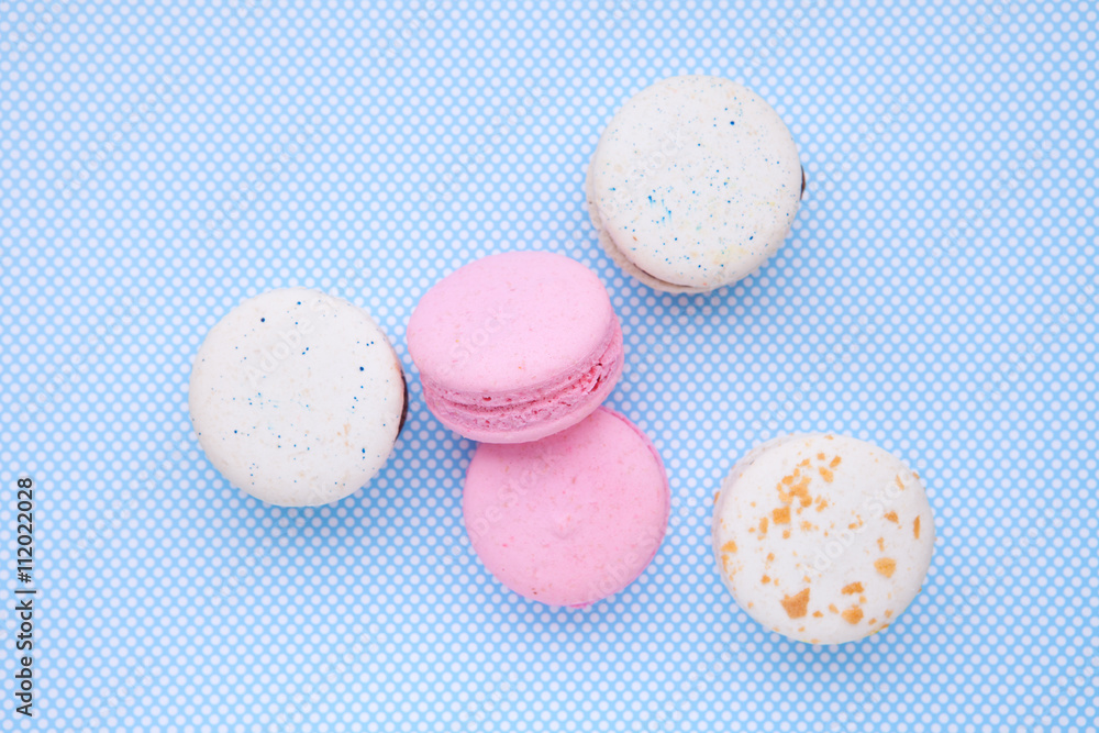 Fototapeta premium delicious French dessert macarons