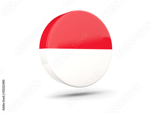 Free Download Round icon with flag of monaco - GFXLoad