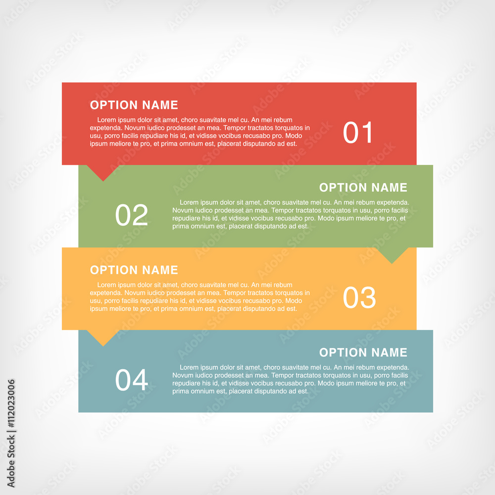 Infographic design, options concept. Template for Business presentation