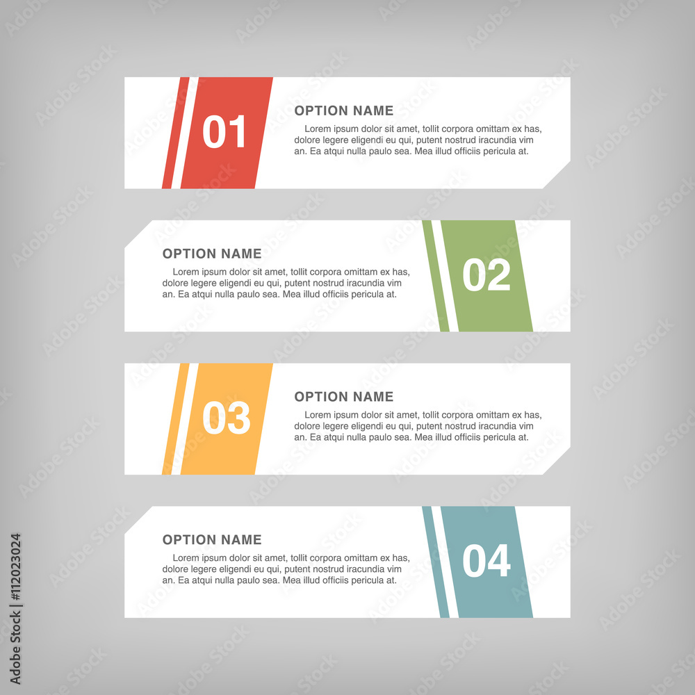Infographic design, options concept. Template for Business presentation
