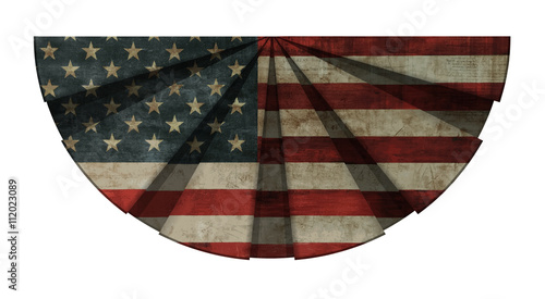 bunting vintage american flag