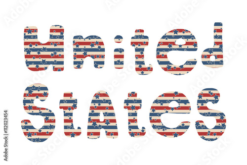 American patriotic lettering