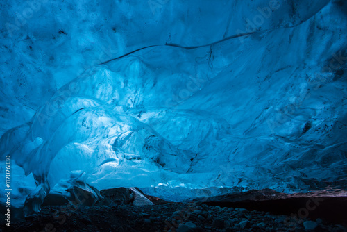An amazing glacial ice cave in Iceland