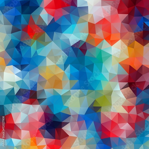 Abstract colorful retro geometric background.