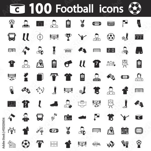 football icon set