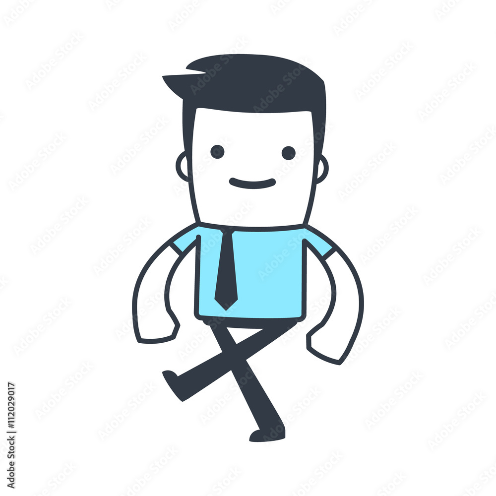 Funny Character Businessman Line art style Funny Character Businessman Line art style
