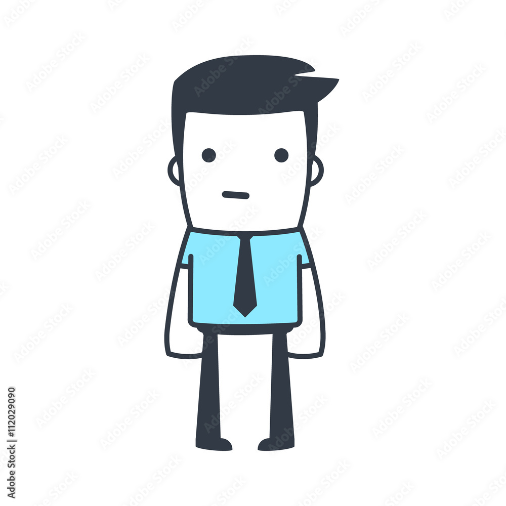 Funny Character Businessman Line art style Funny Character Businessman Line art style
