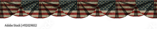 bunting vintage american flags