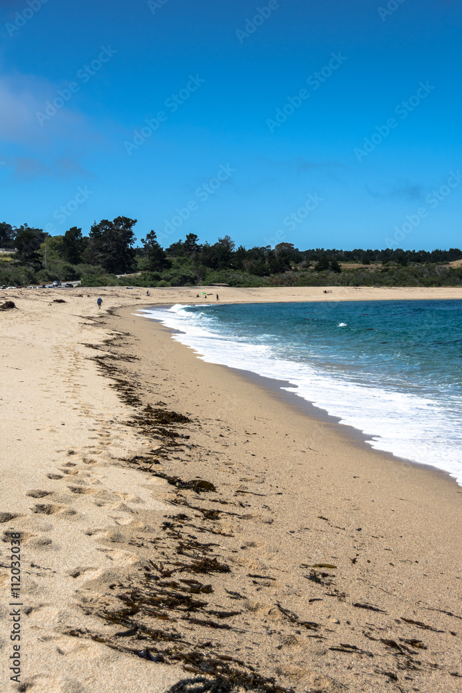 Sand beach along Carmel, California
