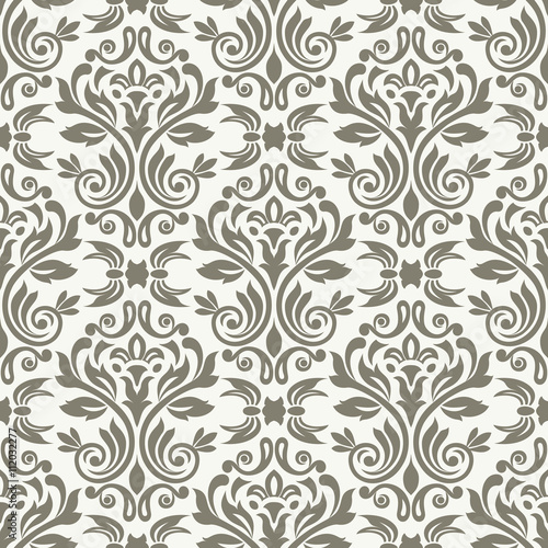 Seamless damask pattern for background or wallpaper design