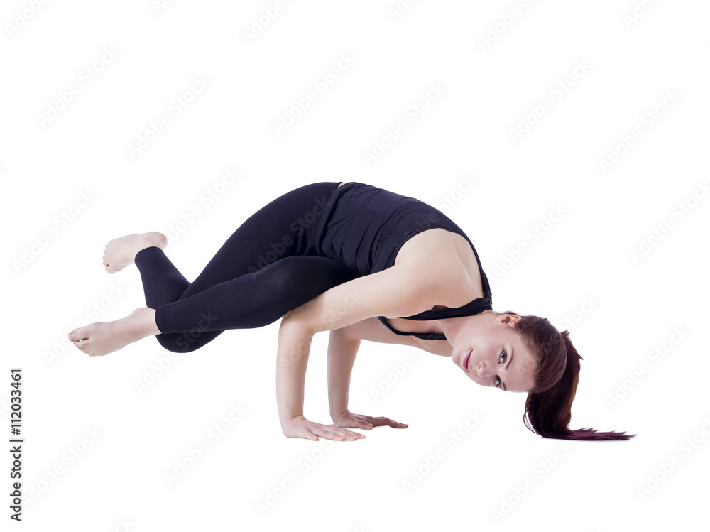 young woman doing yoga exercise young woman doing yoga exercise