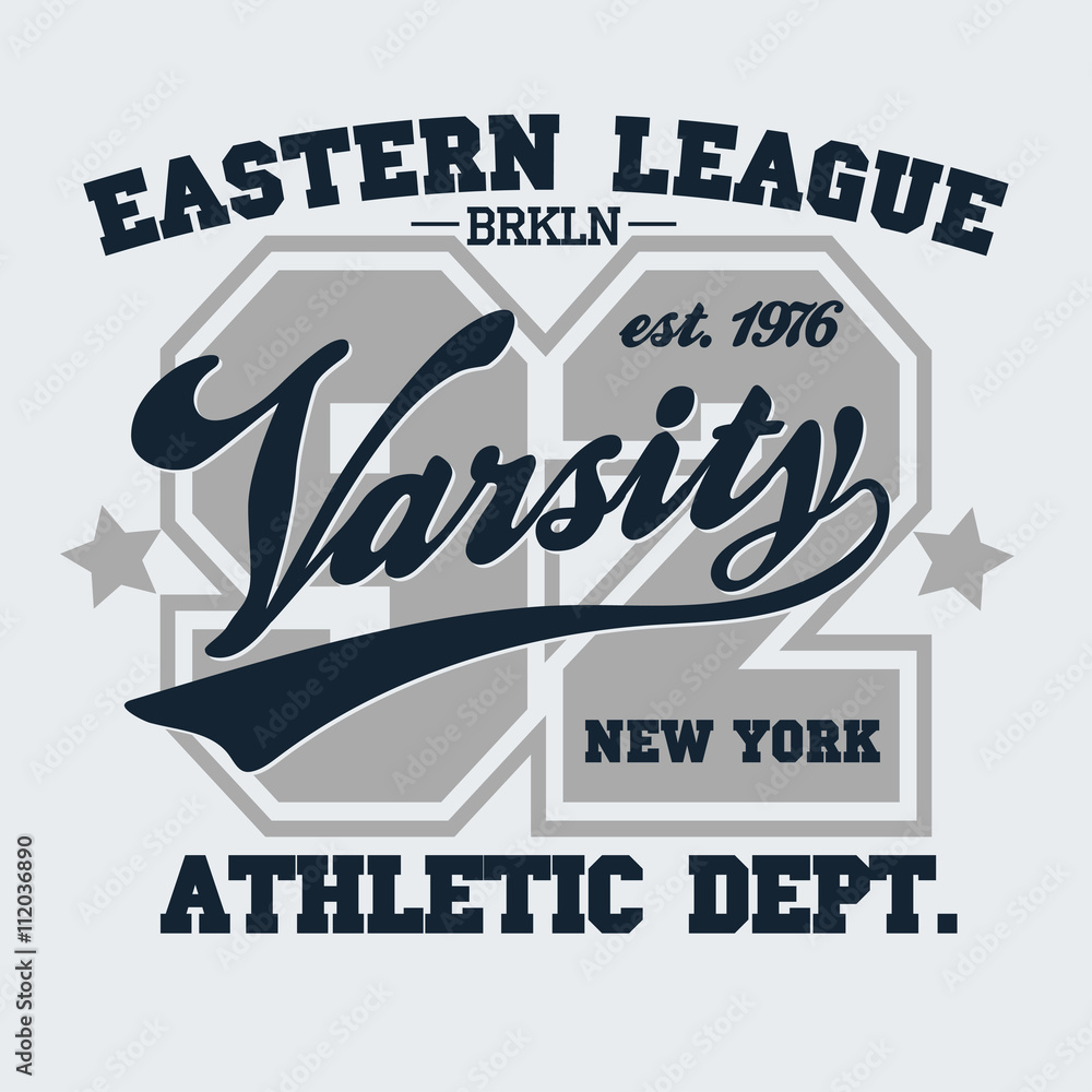 Fototapeta premium Brooklyn t-shirt graphics