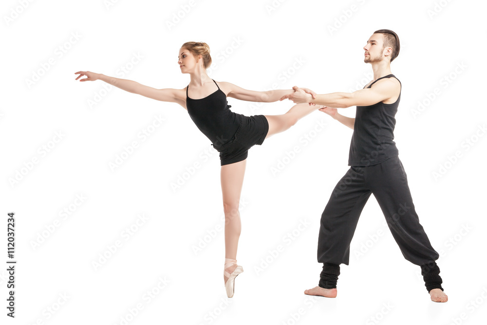 Ballet couple dancing 