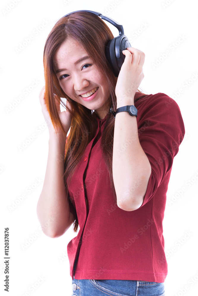 Young Asian student isolated on white background. Young Asian student isolated on white background.