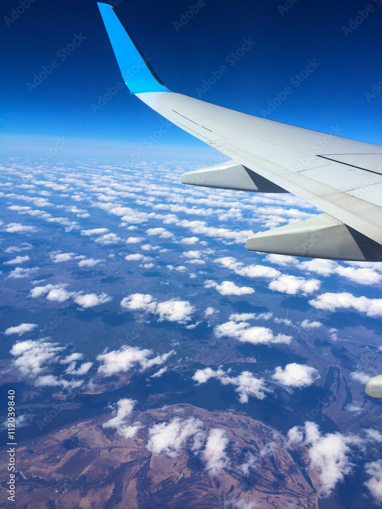Wing aircraft in altitude during fligh Wing aircraft in altitude during fligh
