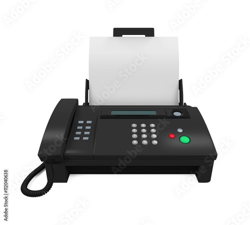 Photos Fax Machine with Paper