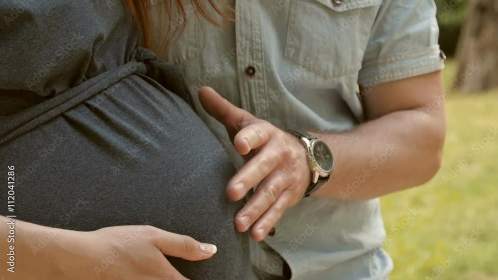 Young couple expecting a baby. Young couple expecting a baby.