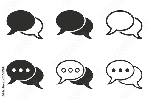 Chatting icon set