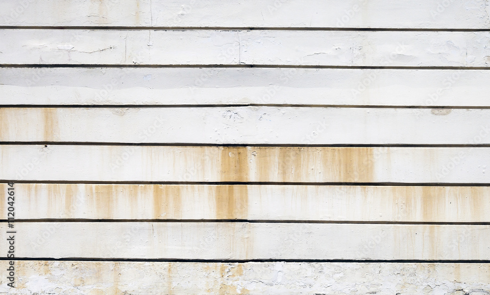 Obraz premium Rusting white metal panels texture background