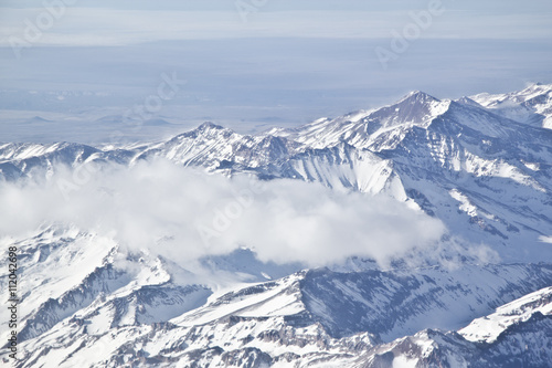 Snowy mountains at Andes Cordillera © lisandrotrarbach